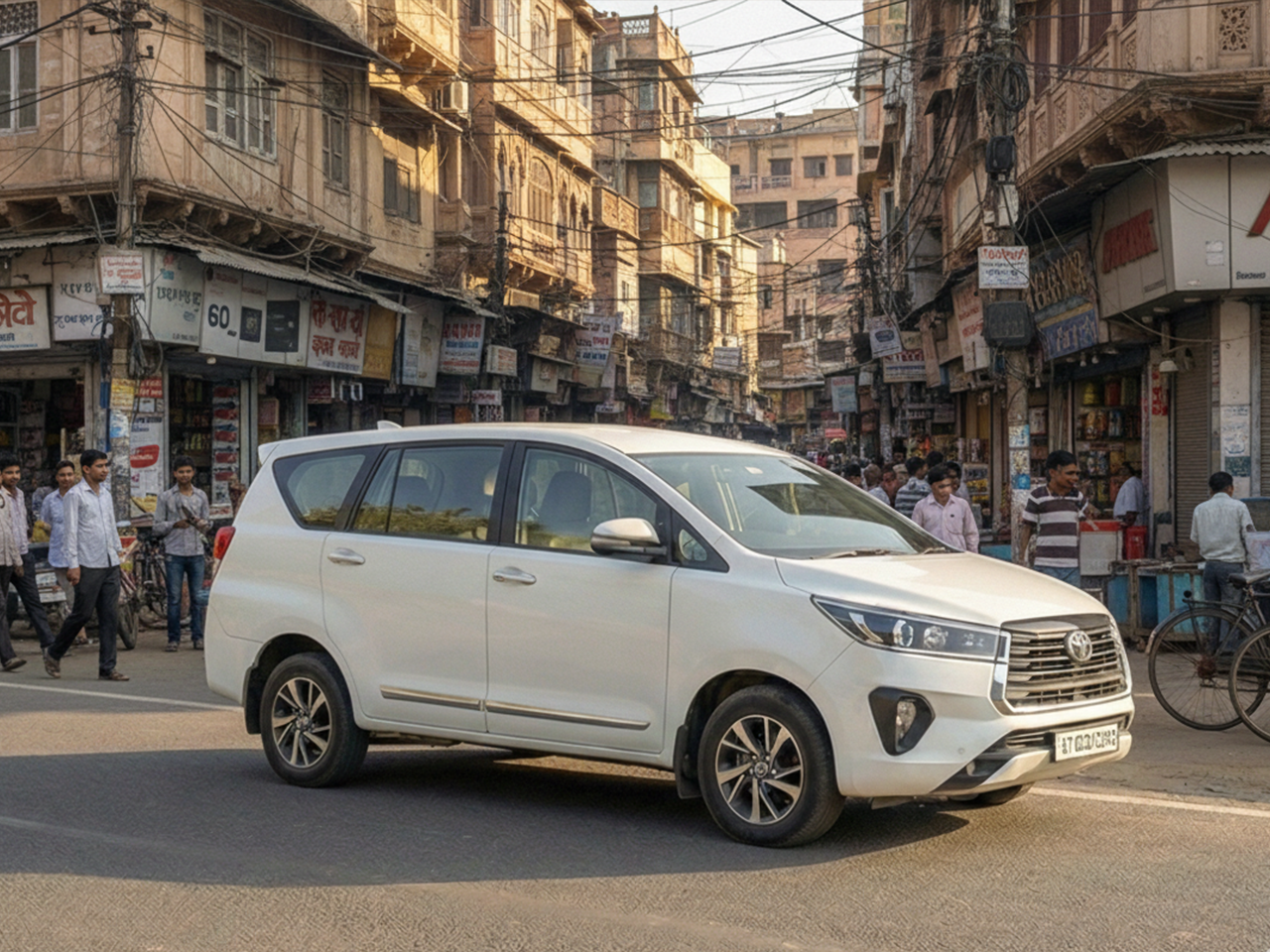 Toyota Innova Crysta premium 7-seater for luxury family and corporate travel